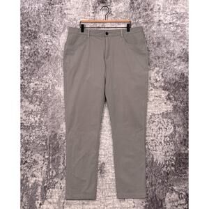 Vuori Meta Pants 36 x 30 Mens 5 Pocket Athletic Slim Gray